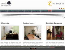 Tablet Screenshot of centro-negocios.com